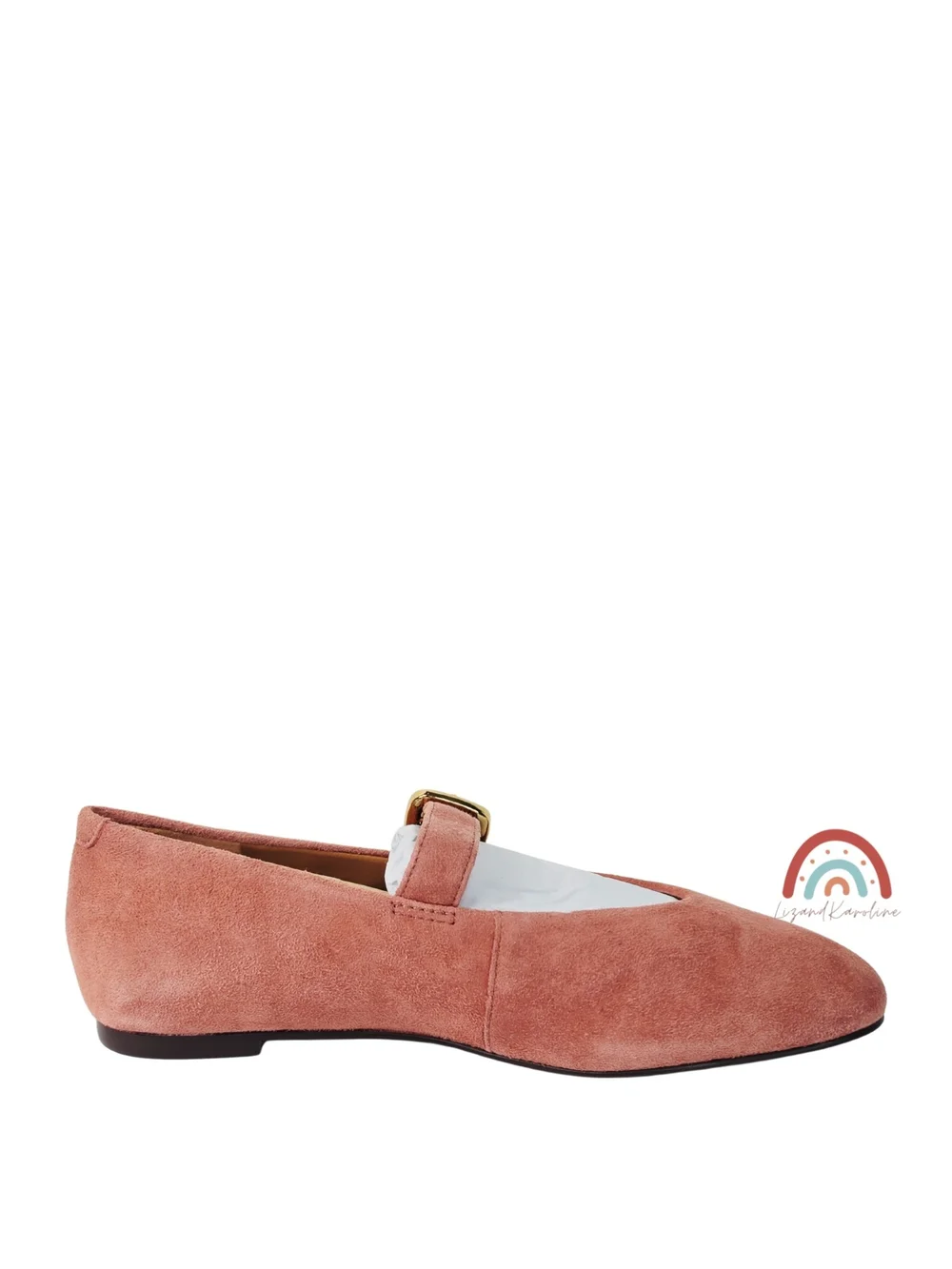 New! Madewell The Remy Mary Jane Flat in Leather Suede Rosy Mauve 7.5 - Picture 6 of 16